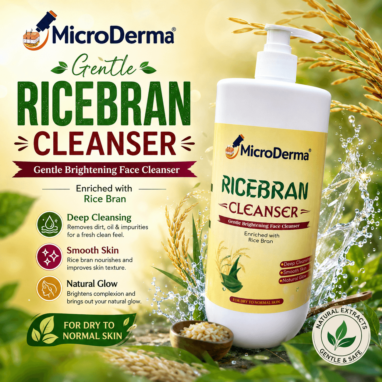 Micro Derma Rice Bran Cleanser